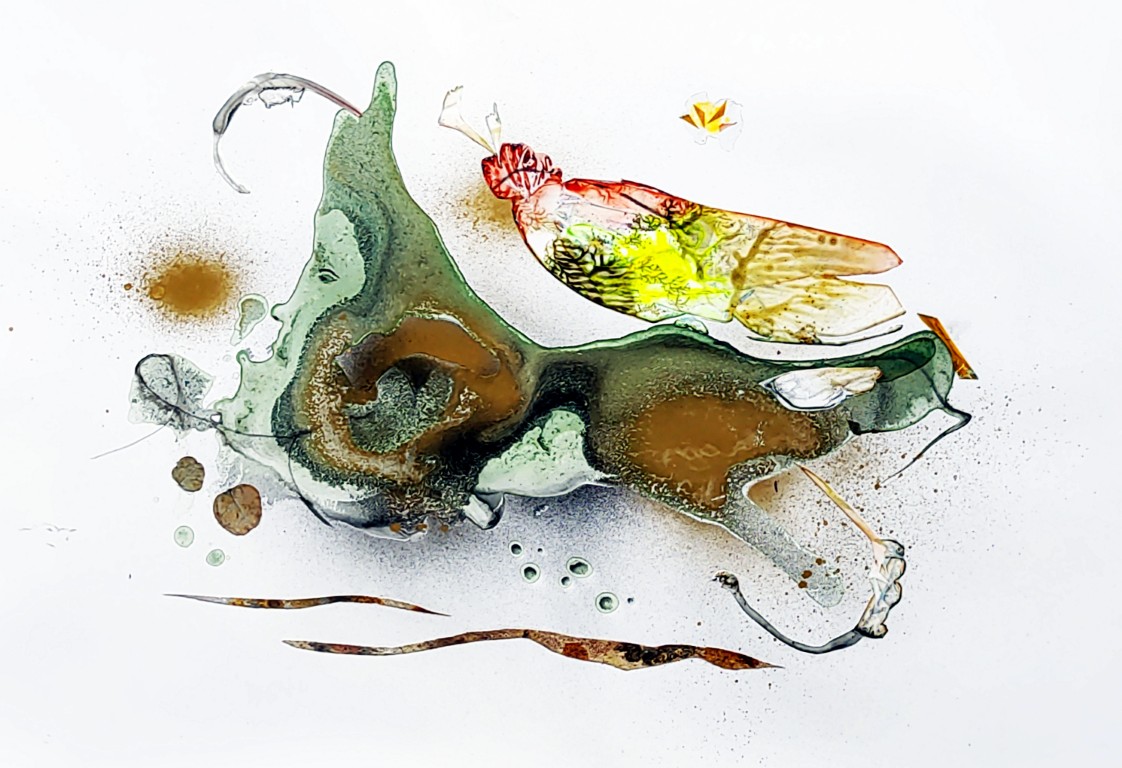 70x50, acryl auf steinpapier